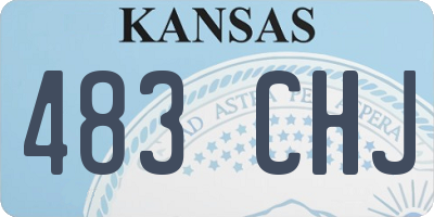 KS license plate 483CHJ