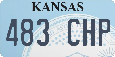 KS license plate 483CHP