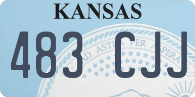 KS license plate 483CJJ