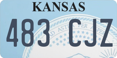 KS license plate 483CJZ