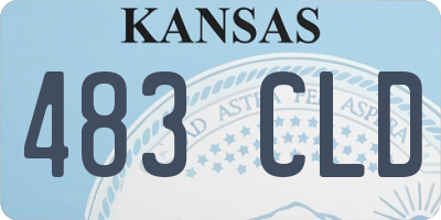 KS license plate 483CLD