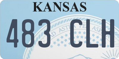 KS license plate 483CLH