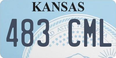 KS license plate 483CML