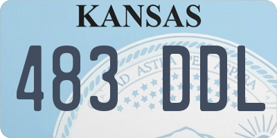 KS license plate 483DDL