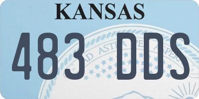 KS license plate 483DDS