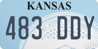 KS license plate 483DDY