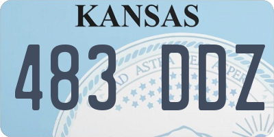 KS license plate 483DDZ