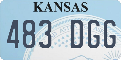 KS license plate 483DGG