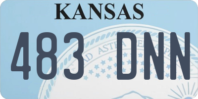 KS license plate 483DNN