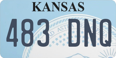 KS license plate 483DNQ