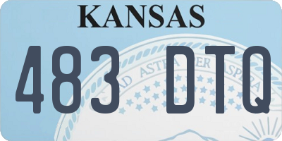 KS license plate 483DTQ