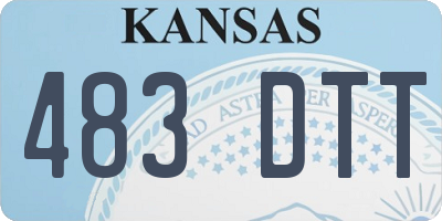 KS license plate 483DTT