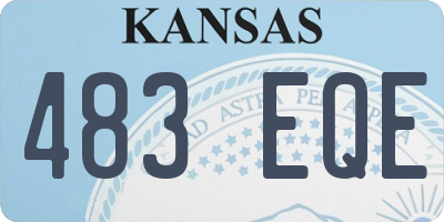 KS license plate 483EQE