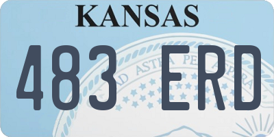 KS license plate 483ERD
