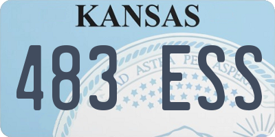 KS license plate 483ESS