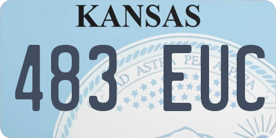 KS license plate 483EUC