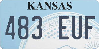 KS license plate 483EUF