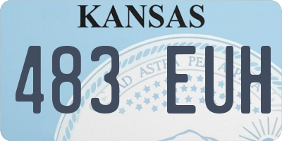KS license plate 483EUH