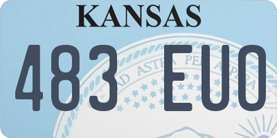 KS license plate 483EUO
