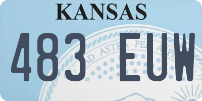 KS license plate 483EUW