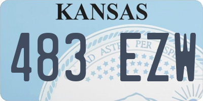 KS license plate 483EZW