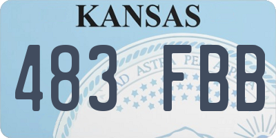 KS license plate 483FBB