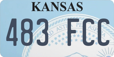KS license plate 483FCC