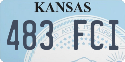 KS license plate 483FCI