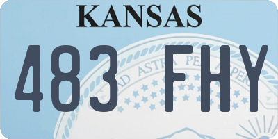 KS license plate 483FHY