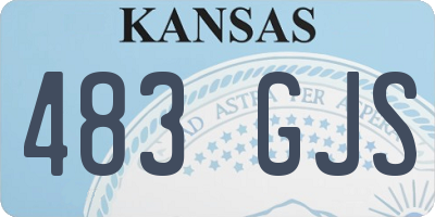 KS license plate 483GJS