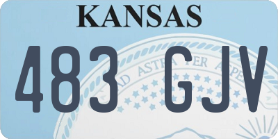 KS license plate 483GJV