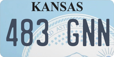 KS license plate 483GNN