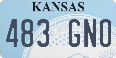 KS license plate 483GNO