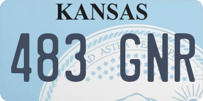 KS license plate 483GNR