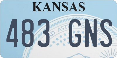 KS license plate 483GNS