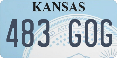 KS license plate 483GOG