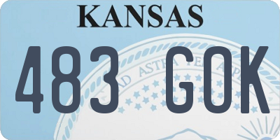 KS license plate 483GOK
