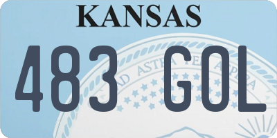 KS license plate 483GOL