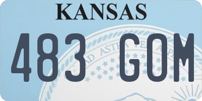 KS license plate 483GOM