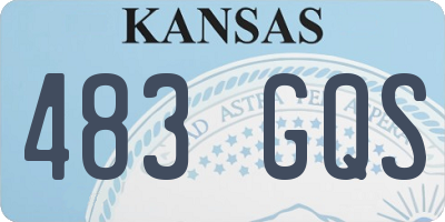 KS license plate 483GQS