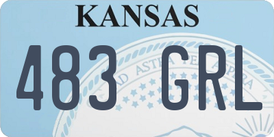 KS license plate 483GRL