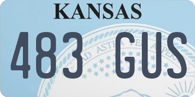 KS license plate 483GUS