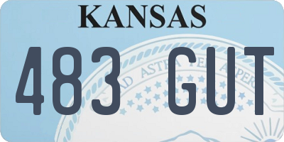 KS license plate 483GUT