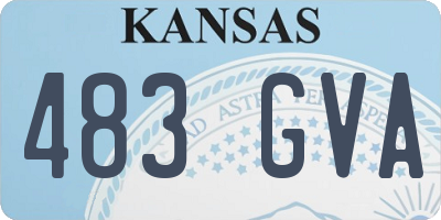 KS license plate 483GVA