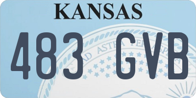 KS license plate 483GVB
