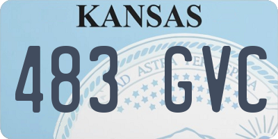 KS license plate 483GVC