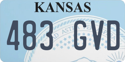 KS license plate 483GVD
