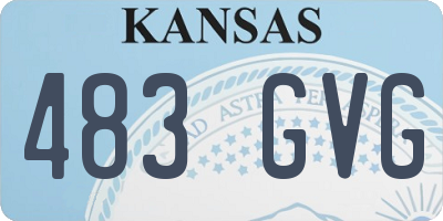 KS license plate 483GVG