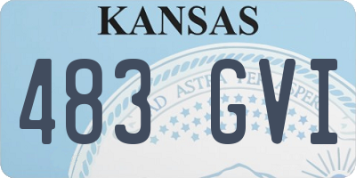 KS license plate 483GVI