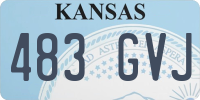 KS license plate 483GVJ